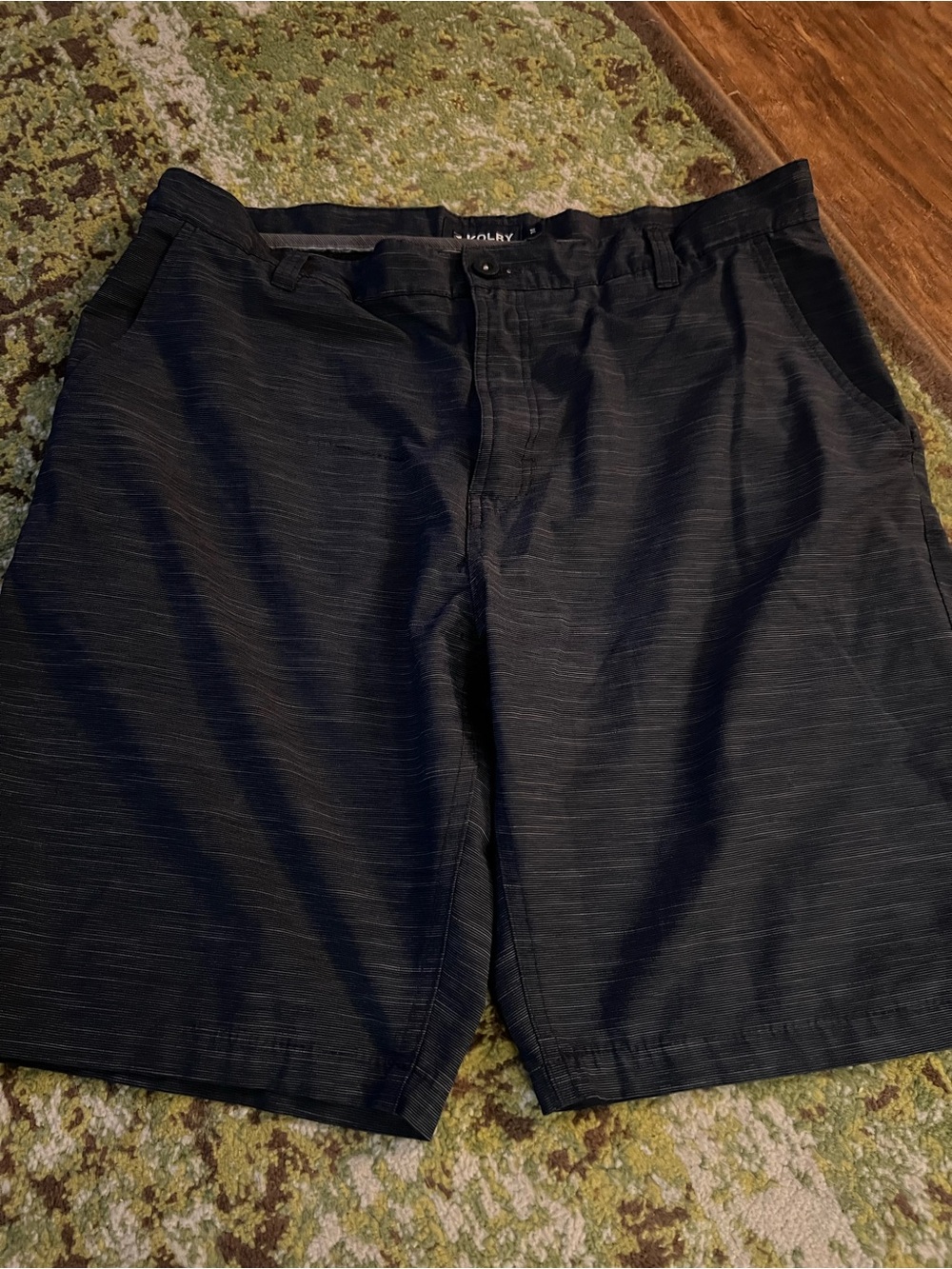 Men's Black Casual Walkshorts